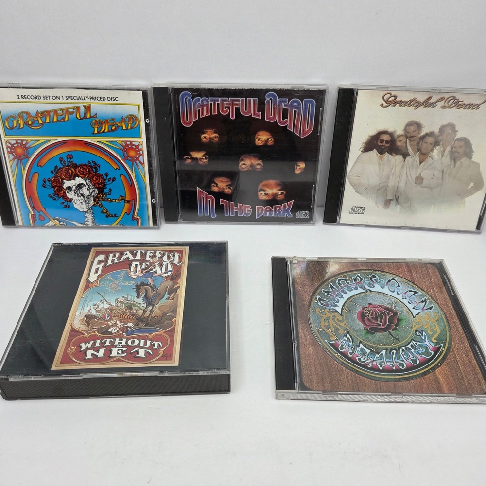 Grateful Dead CD Lot 5 Albums American Beauty In The Dark Without A Net Live 6CD